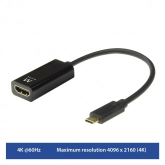 EW9823 Convertitore da USB-C a HDMI maschio 4K/30 Hz